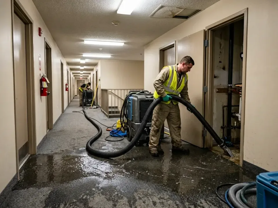 multi-unit-apartment-hallway-f-005 — frequently asked questions, Emergency Burst Pipe Water Extraction & Removal in Greendal…